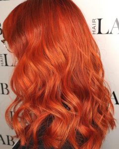orange hair colours at top salon basingstoke - hairlab