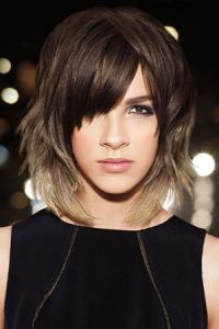 mid length hair with balayage