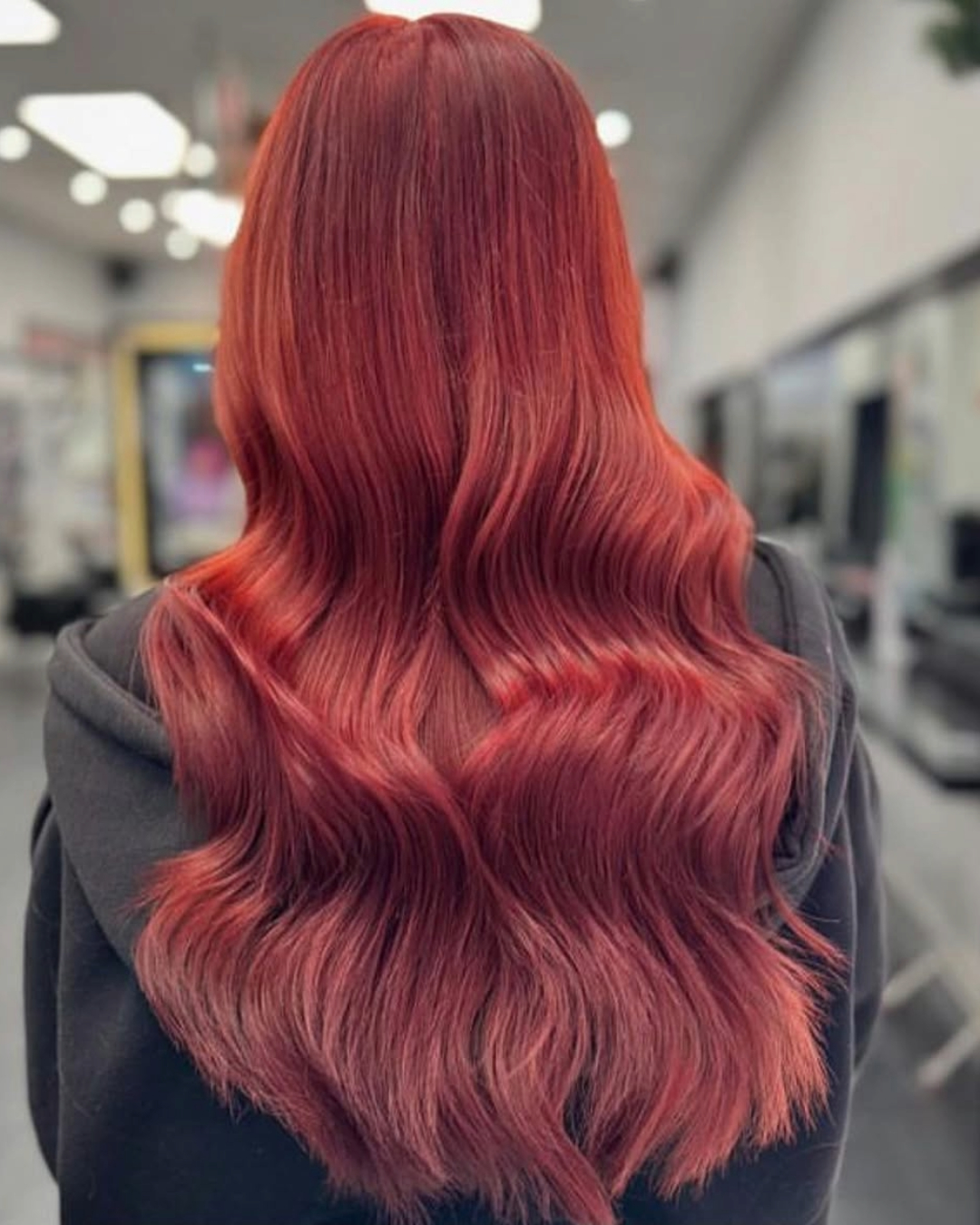 red hair colouring at hair lab salons woking and basingstoke