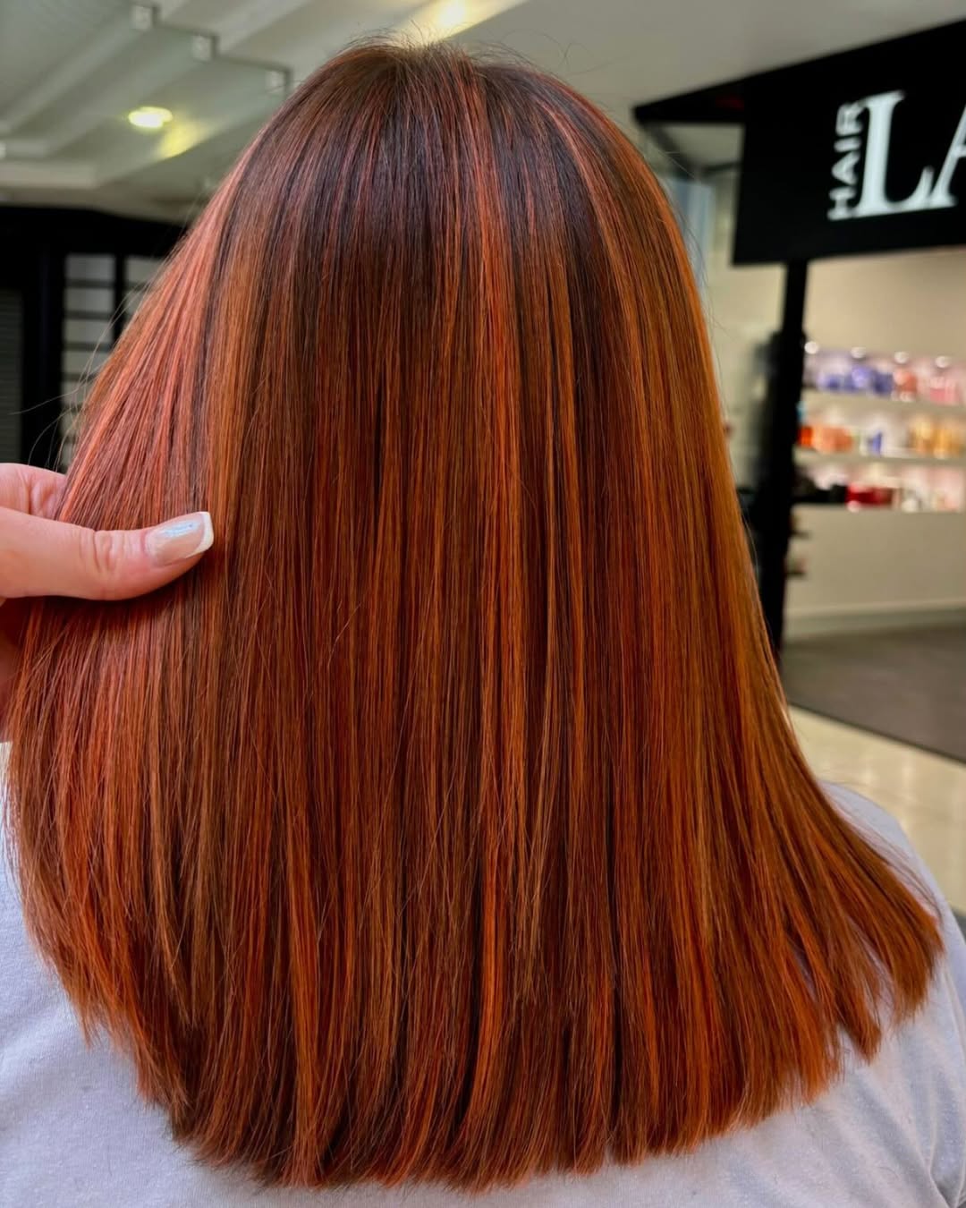 copper hair colour for summer at basingstoke and woking hair salon - hair lab