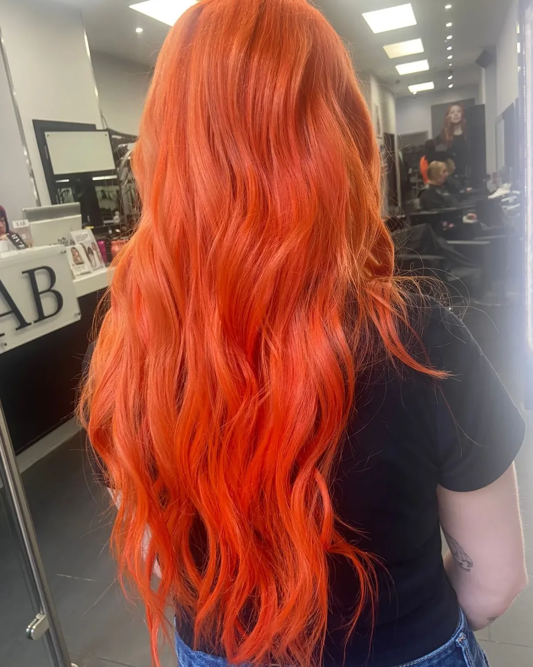 peach hair colour for summer at basingstoke and woking hair salon - hair lab